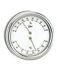 Thermomètre/Hygromètre Barigo Orion blanc/inox