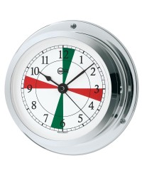 Horloge BARIGO chromé + radiosecteurs