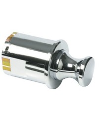 Déclic push knob Sugatsune pour porte et tiroir 15/30 mm plastique chromé