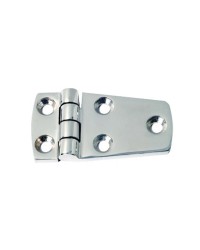 Charnière inox asymétrique 74x39mm