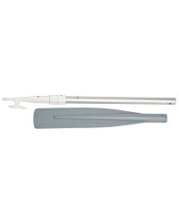 Aviron démontable télescopique avec gaffe 80-180cm