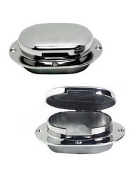 Ecubier à couvercle inox avec charnière