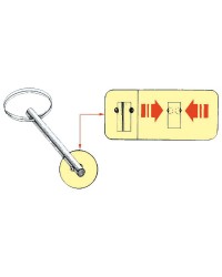 Goupille blocage à bille inox 6x38mm