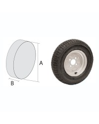 Roue de remorque 4/8''